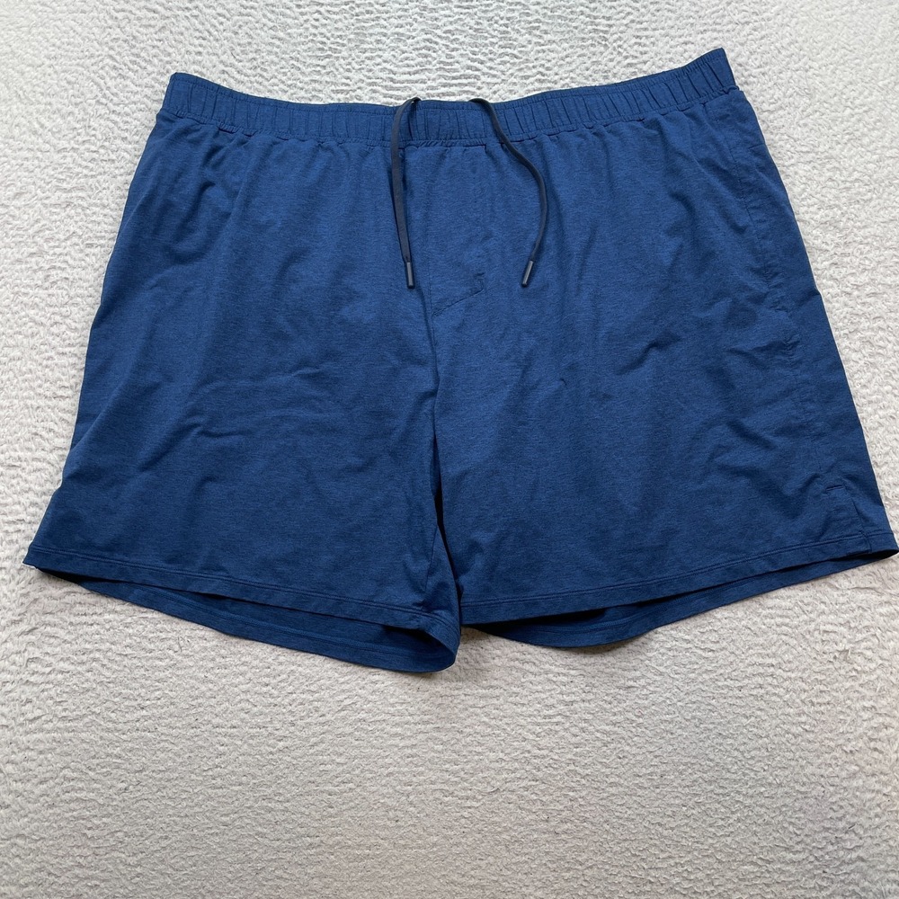 Rhone Shorts Mens‎ XXL 38 x 6" Blue SWIFT KNIT Brief Lined Running 100099